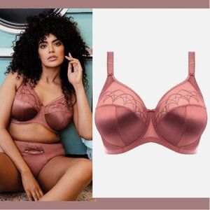 NWT $62 Elomi [ 40J US ] Cate Underwired Bra in Rosewood Pink #T1755‎